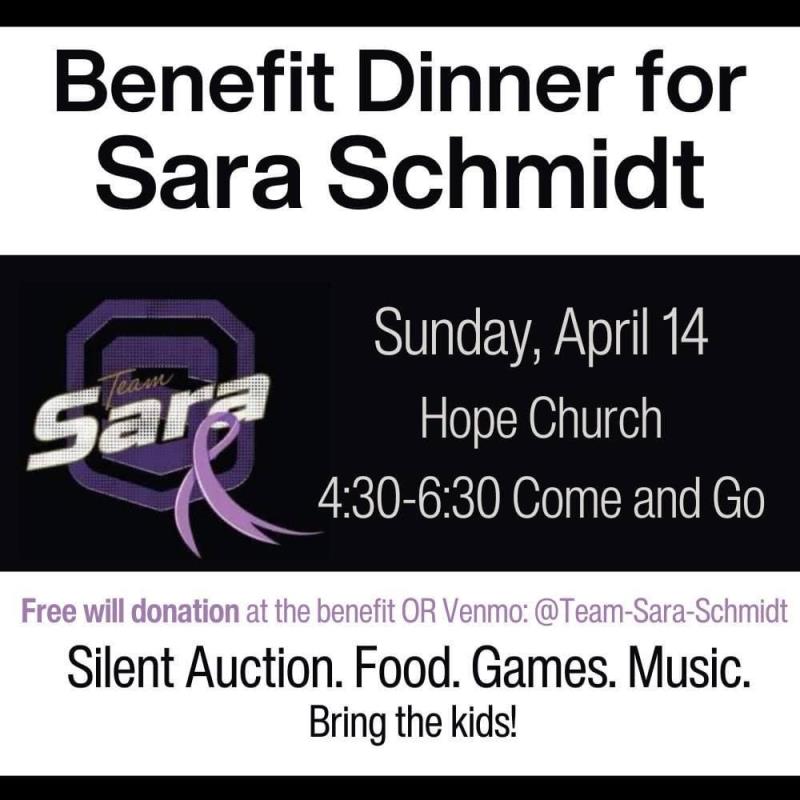 Benefit Dinner for Sara Schmidt